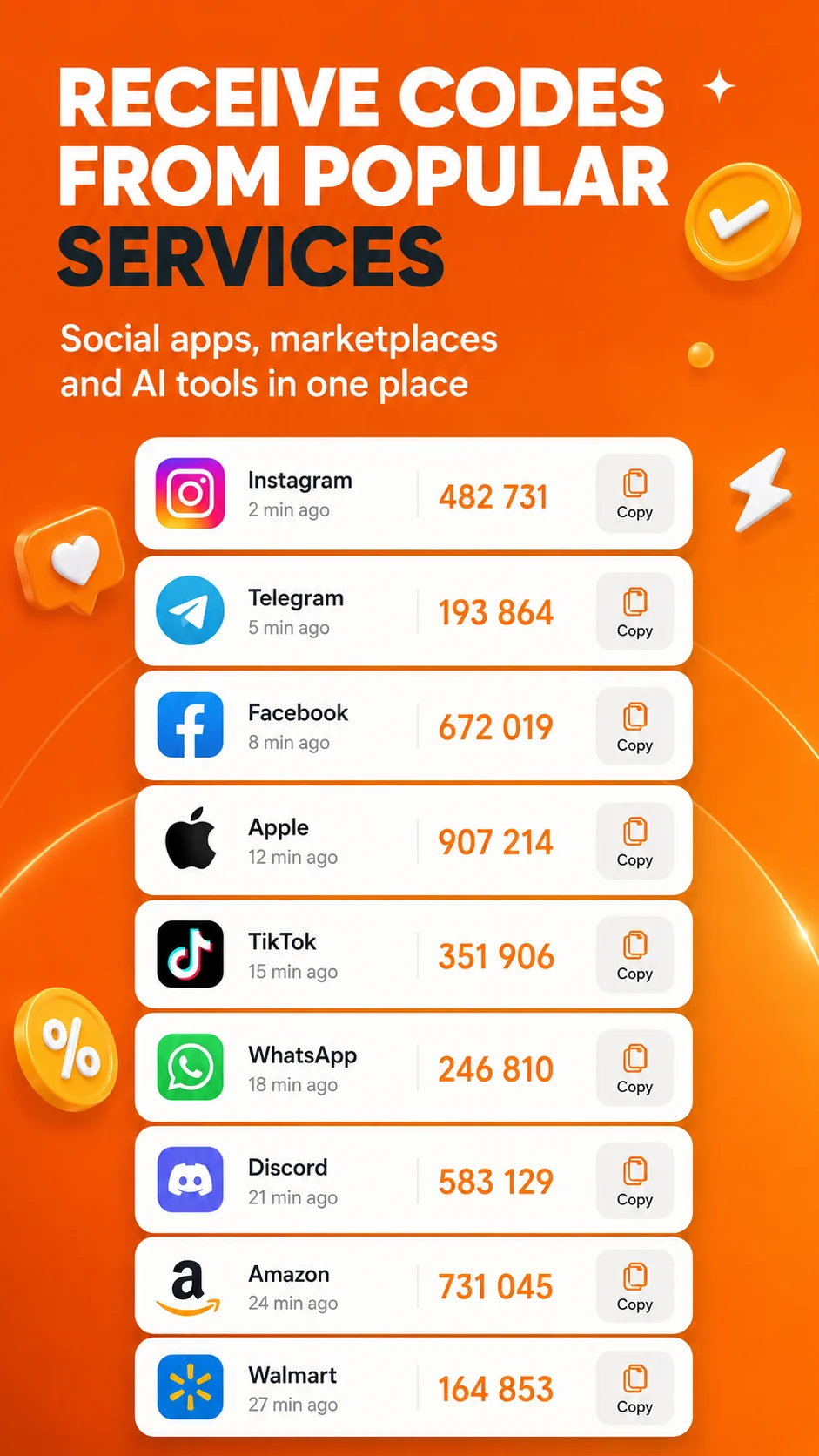 Grizzly SMS: Virtual Numbers screenshot
